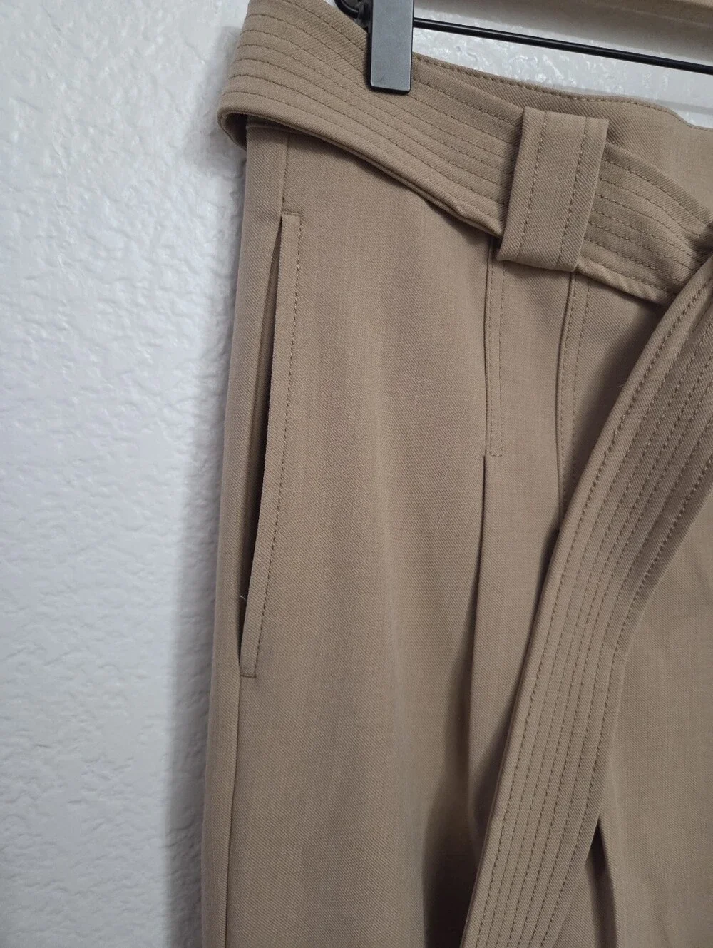 Ann Taylor The Belted Straight Leg Pant Women's Size 12 Tan - Picture 7 of 12